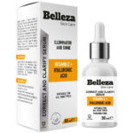 BELLEZA VITAMIN C+ HYALURONIC ACID SERUM بليزا سيروم هاليرونك اسد و فايتمين سي