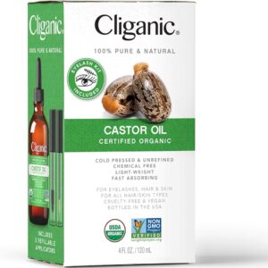 سيروم زيت الخروع العضوي من كليغنك | Cliganic castor oil