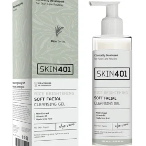 Skin 401 RICE BRIGHTENING CLEANSING GEL 200ml غسول جل بخلاصة الرز سكن ٤٠١